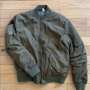 Army Green Bomber Jacket